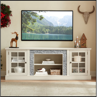 Alla with 2-Door Storage and open shelf