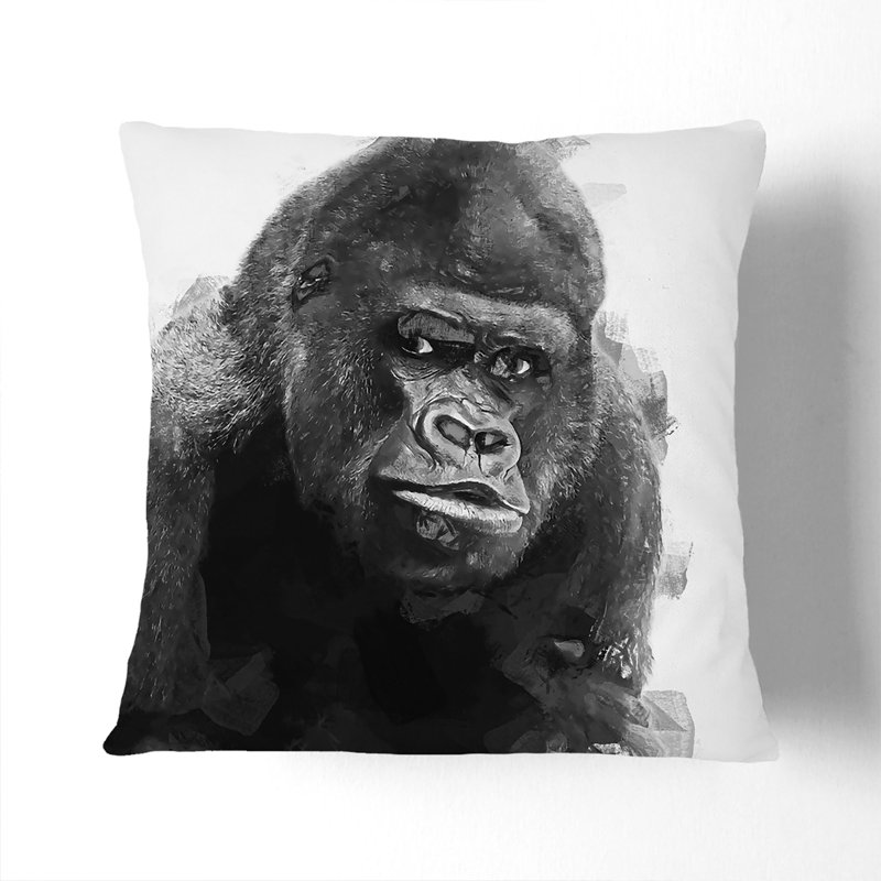 Square Throw Cushion, Black, 40 x 40 cm