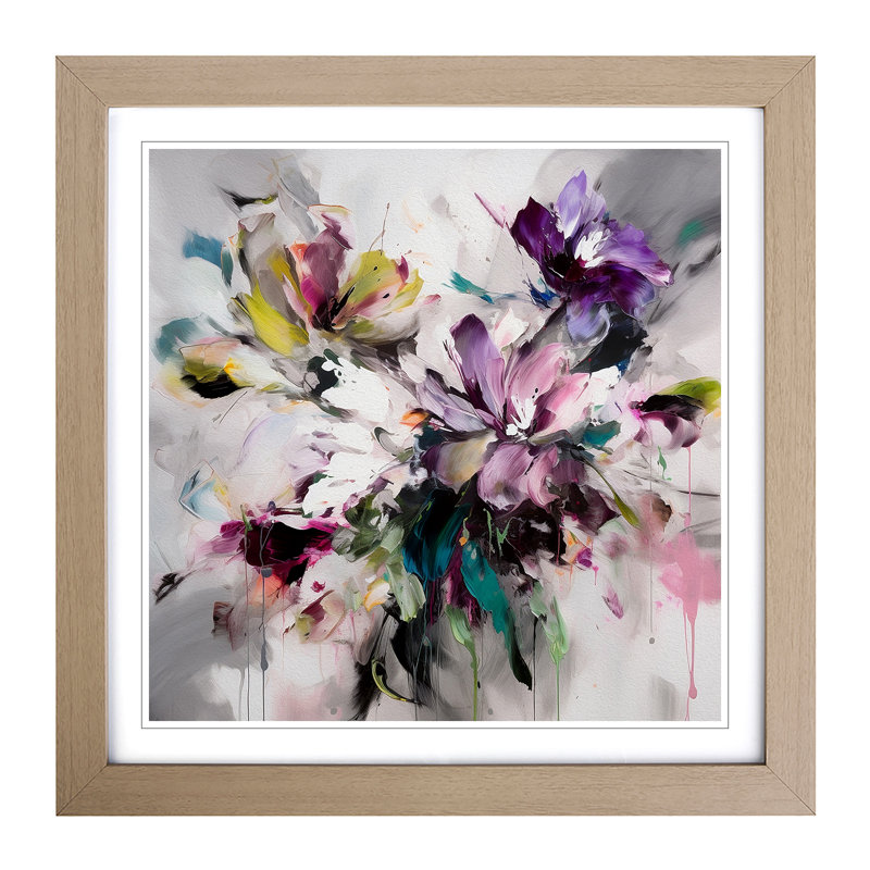 Single Picture Frame Print on Wood, Oak