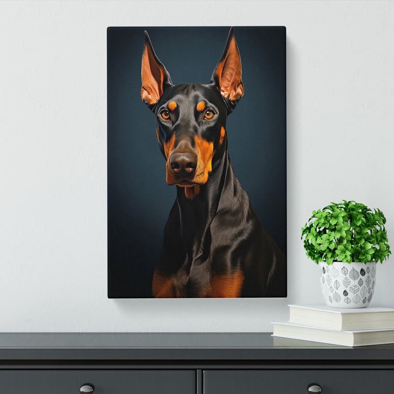 Doberman Informel - No Frame Print, 60cm H x 40cm W x 3cm D