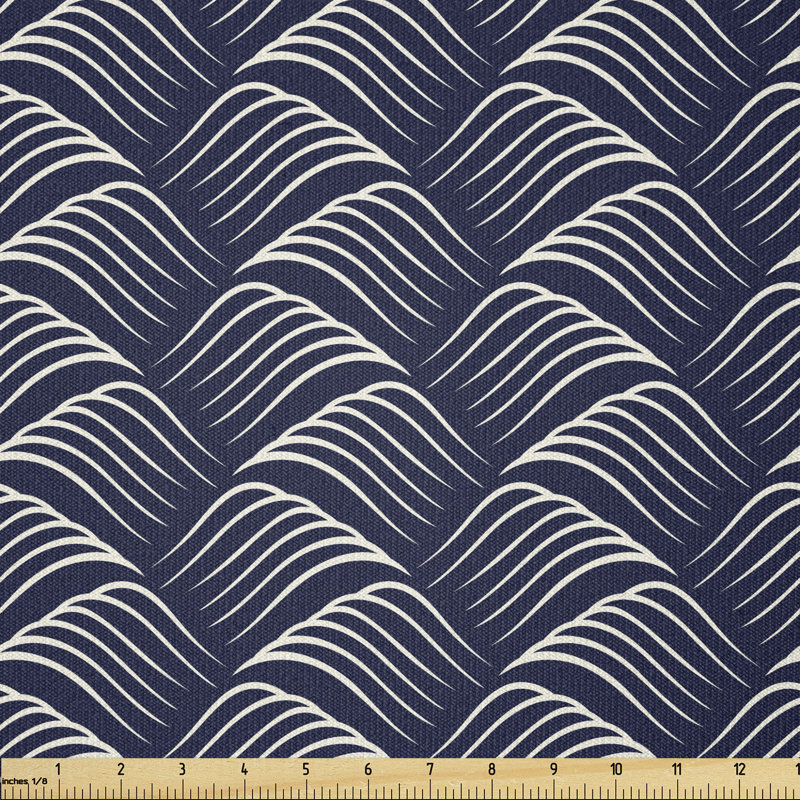 Derval Ocean Waves with Swirled Ripples Multi-Purpose Fabric