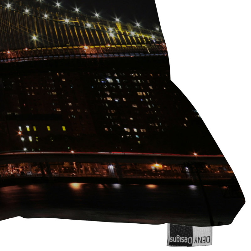 Coussin Leon Leon Oxby Brooklyn Bridge, 20 po x 20 po
