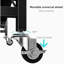 71.1cm W Metal Shelving Unit with Wheels