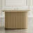 Helina Oval Mid-Century Modern Fluted Pedestal Base Sofa Console Table-103562960