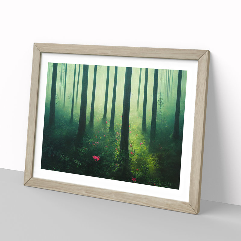 Unbeatable Spring Forest - Framed Print, 34cm H x 46cm W x 2cm D, Oak Framed