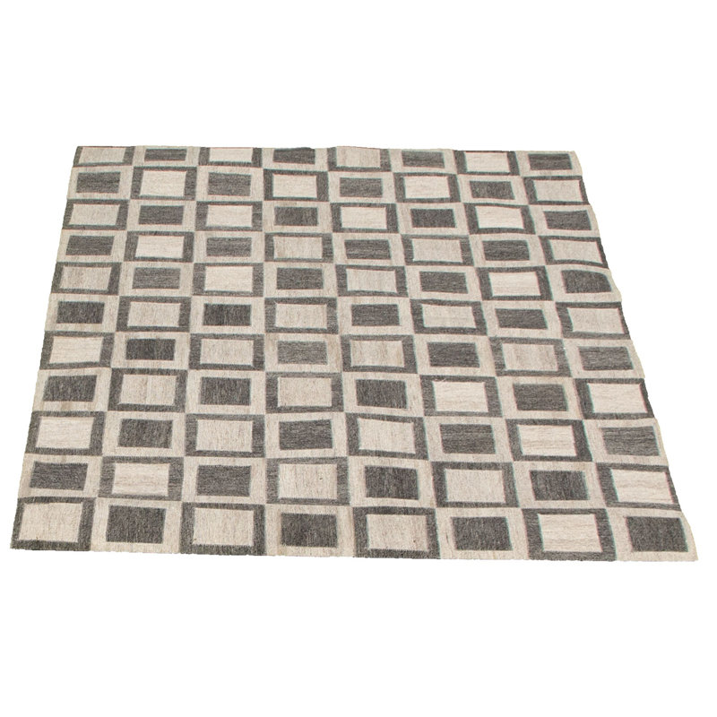 Jeaneane Cowhide Geometric Indoor Rug