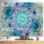 «Turquoise Wavy Curves and Circles», impression-35109362-35109366