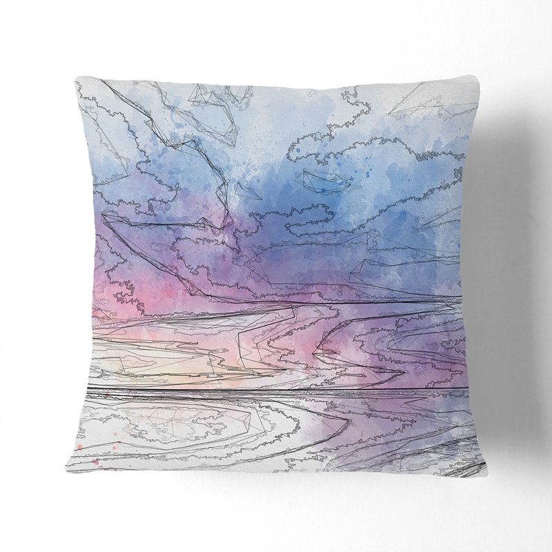 Square Throw Cushion, White, 55cm H x 55cm W x 20cm D