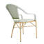 Chaise de patio Altesa French Bistro, ensemble de 4 chaises en osier pour l'extérieur-131406382-131641005