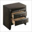 Table de chevet 2 tiroirs Grey Oak