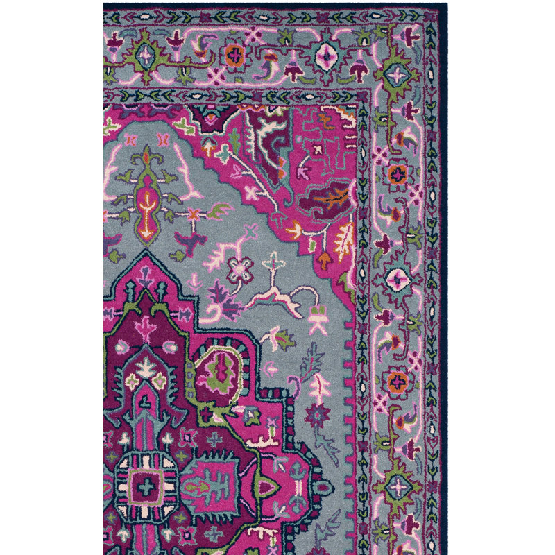 Tapis oriental en laine touffeté à la main Blokzijl, Rectangle 3 pi x 5 pi
