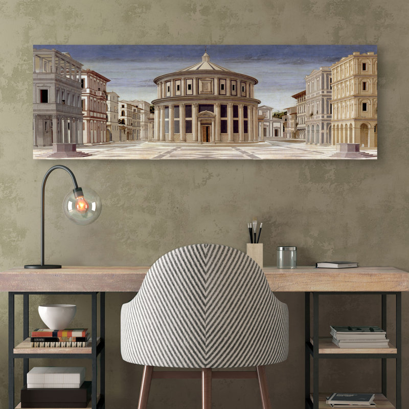 “La Città Ideale (The Ideal City, Detail)” By Piero Della Francesca, 50cm H x 150cm W x 4cm D