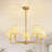 5-Light Modern Dimmable Chandelier With Fabric Shades-1571777158