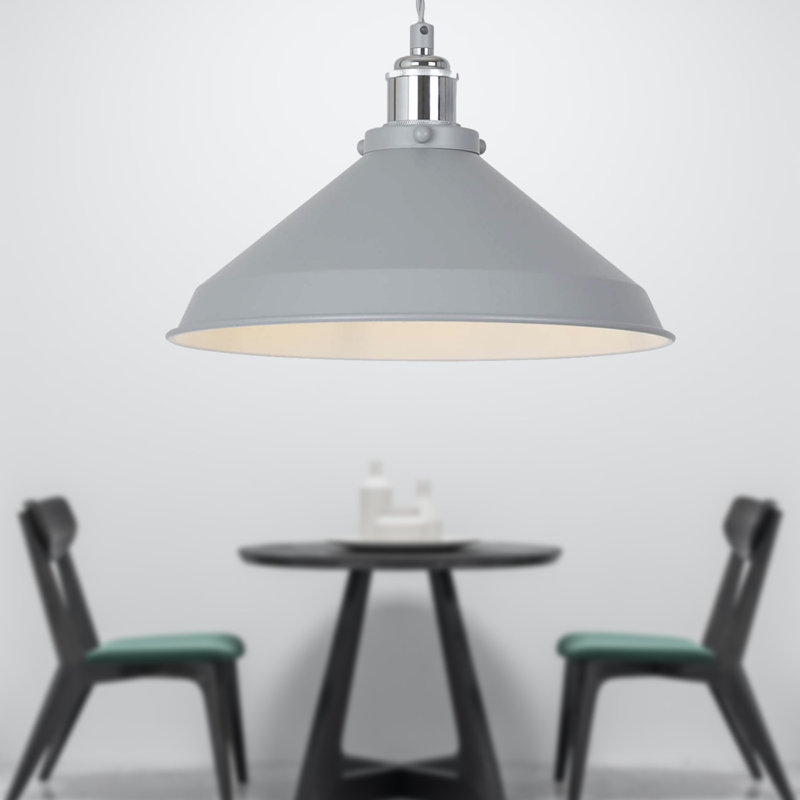 Grian 1 - Light Single Pendant, Grey, Grey