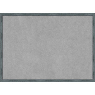 Tableau magnétique encadré étroit bleu-gris rustique