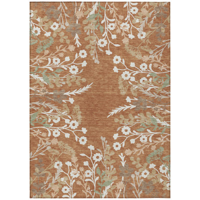 Machine Washable Indoor/Outdoor Bourkelands ACN2334 Floral Rug