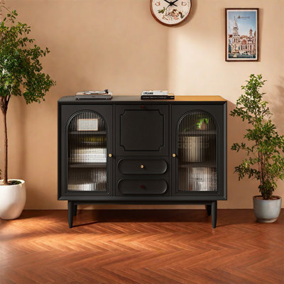Nordic style light luxury retro sideboard