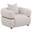 Fauteuil d'appoint rembourré en tissu Hlair beige