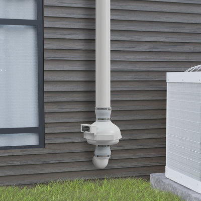 4" to 4.5" Radon Mitigation Fan System Quiet 190 CFM Inline Duct Fan Waterproof