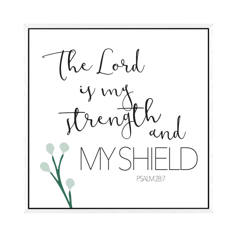 The Lord by Mlli Villa - Print on Canvas, 45.72cm H x 45.72cm W x 3.81cm D, White Framed