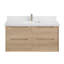 Meuble-lavabo mural avec lavabo et 2 tiroirs-1396314939