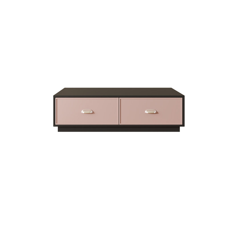 Table basse en bois de style rétro minimaliste, H 13,78 po x L 47,24 po x l 19,68 po