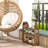 Czarina Square Bamboo Floating Shelf with Towel Bar
