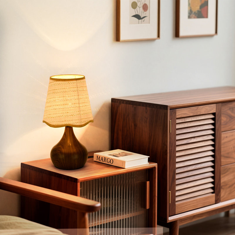 13'' Minimal Accent Table Lamp, Brown