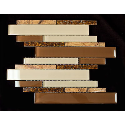 Deco Random Sized Glass Mosaic Tile
