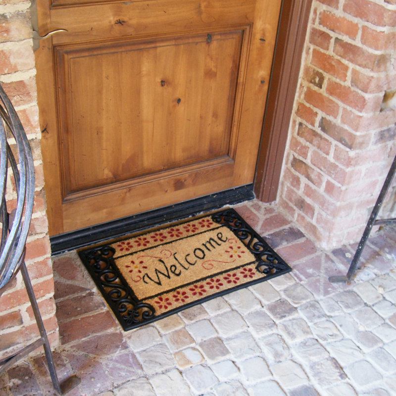 Tapis d'extérieur antidérapant Mcentee Welcome Home 30 po x 18 po