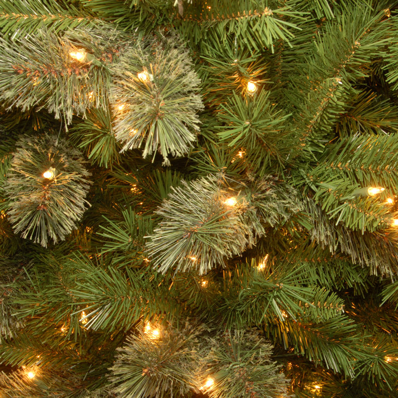 Pre-Lit Slim Pine Christmas Tree, 12'