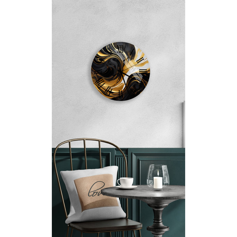 Horloge murale Dramatic, Noir