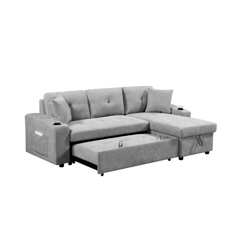 Canapé Tenora, Tissu gris