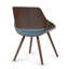 Malden - Chaise en bois cintré avec dossier en bois - Bleu denim-1331559244-1331559247