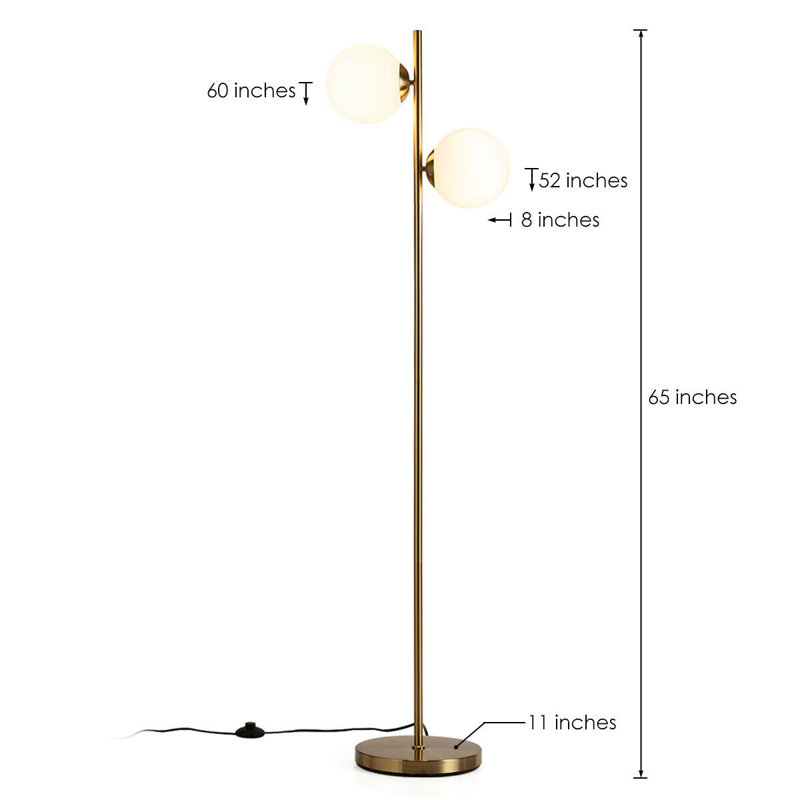 Lampe DEL sur pied 65 "