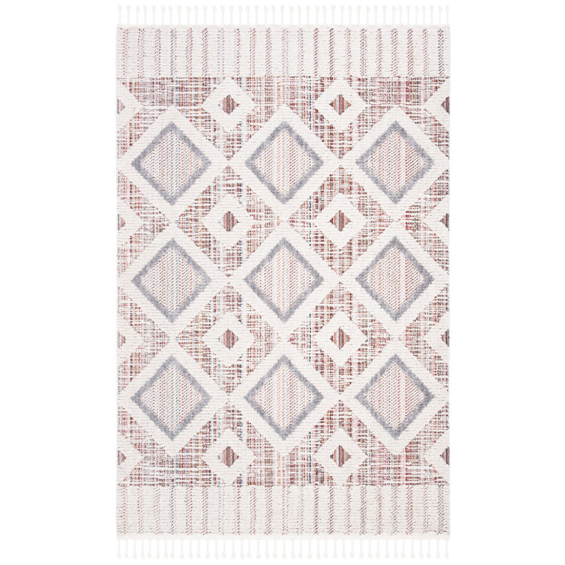 Mcalpine Geometric Hand Woven Area Rug, Rectangle 122 x 183 cm