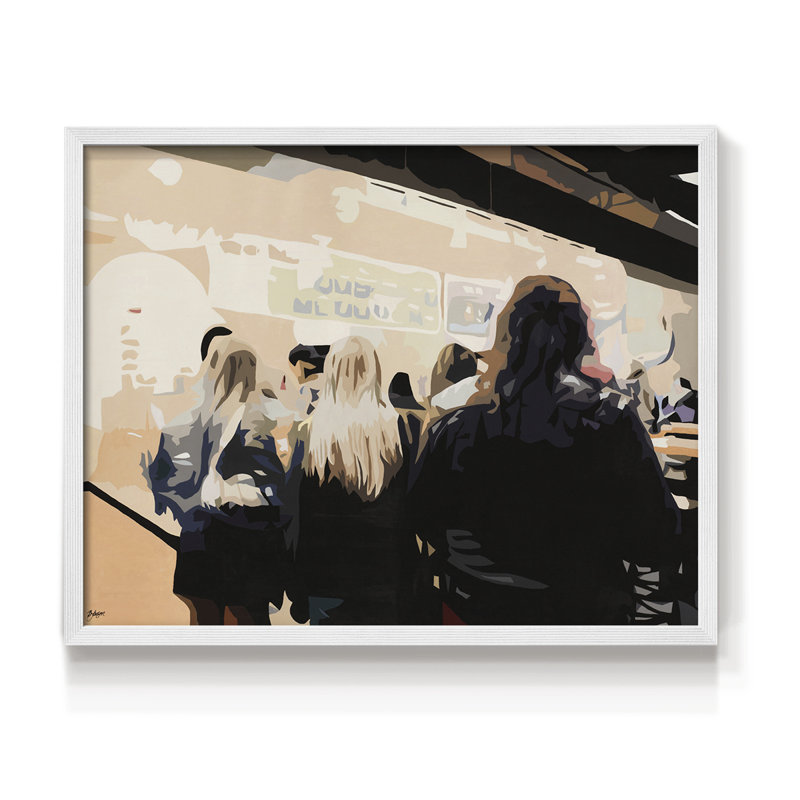 Late Night Queue -Framed Print - Restickable