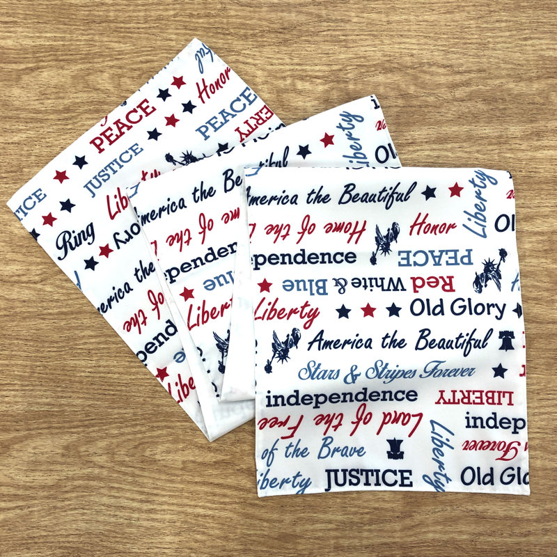 Tellez Geometric Independence Day Table Runner