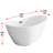 Labrusca 67'' x 28.3'' Soaking Fiberglass Bathtub-43605381
