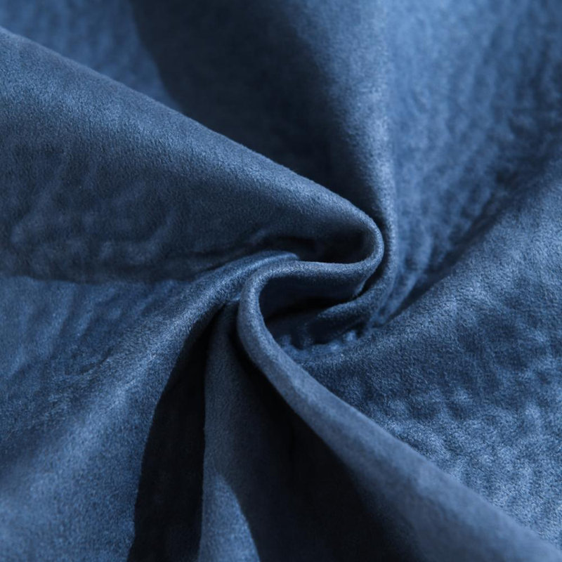 Housse de coussin décoratif en similicuir doux texturé avec (ensemble de 2), Bleu, Rectangle 14"H x 22"W