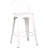 Modern Light Weight Industrial Contemporary Rustic Vintage Costal Metal Barstools With Bucket Back And 4 Leg Design, Seat Bar Stools (Set Of 2)-230872312-230872317
