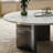 Modern round microcrystalline stone coffee table-452456477