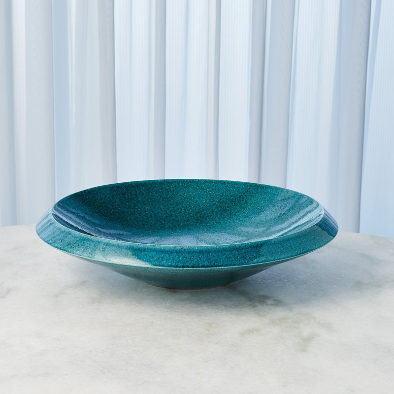 Low Bowl-Round-Teal