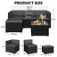 Rattan Patio Furniture Set All Weather Garden Lounge Set with Cushions-66246198