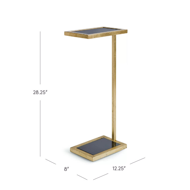 Liam Glass Top End Table