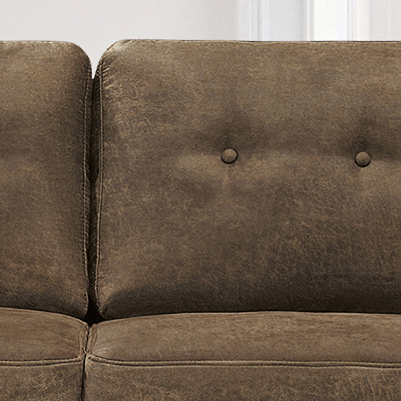 Causeuse Batel, Brun foncé 100 % polyester