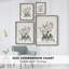 Impression florale vintage encadrée CXLVII - bois massif-968761426