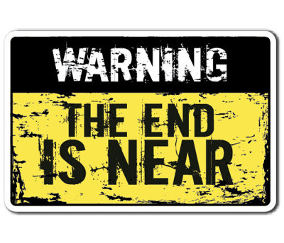 Avertissement: The End Is Near Decal
