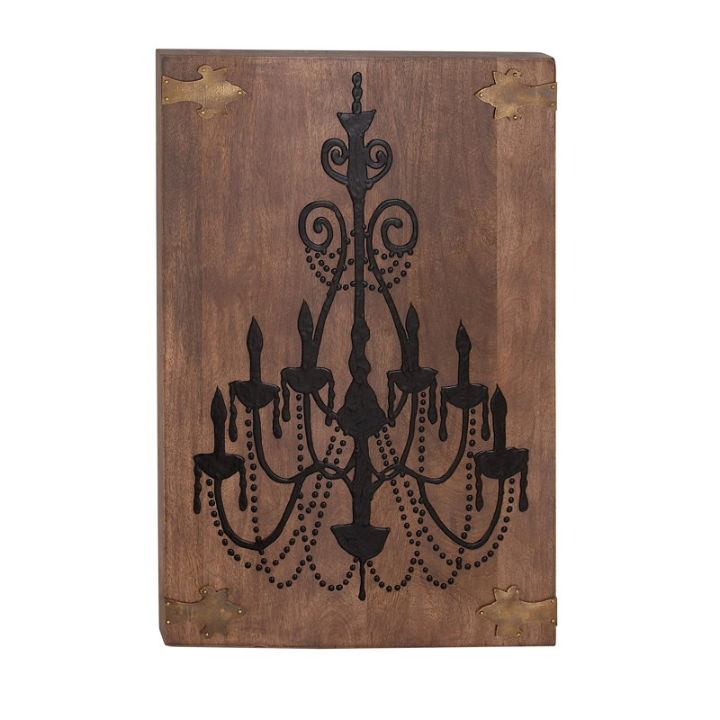 Ensemble d’impression traditionnel « lustre » sur bois