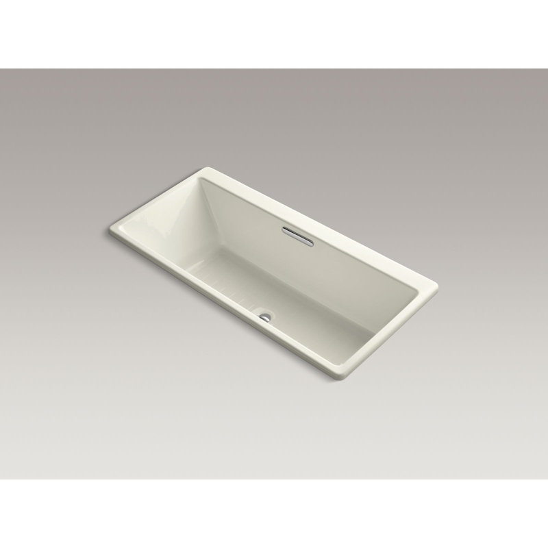 Reve 67" x 36" Soaking Bathtub, Biscuit
